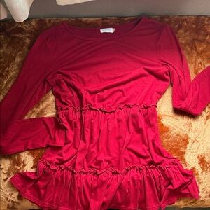 Elegant Red Women's Top